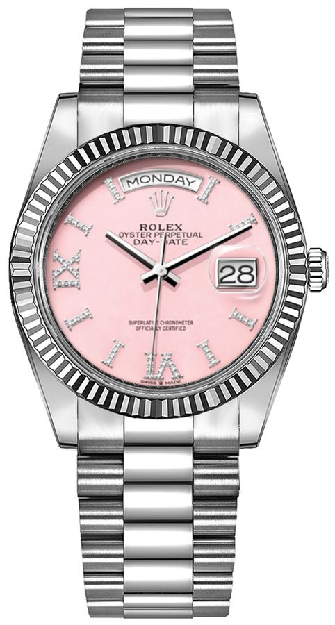 Rolex Day-Date Self Winding Automatic Pink Unisex Watch 128236-0006 