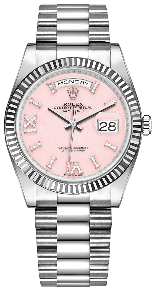 Rolex Day-Date Self winding Automatic Pink Ladies Watch 128239-0021 