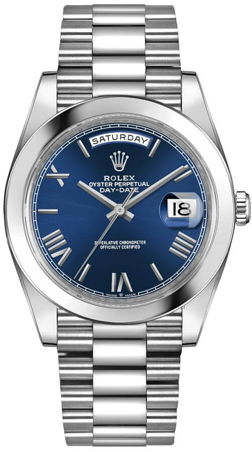 Rolex Day-Date Self winding Automatic Blue Mens Watch 228206-0015 