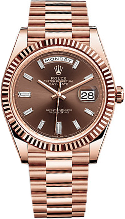 Rolex Day-Date Self winding Automatic Brown Mens Watch 228235-0003 