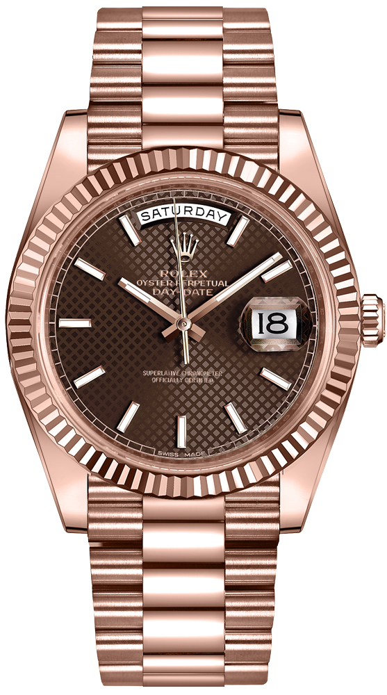 Rolex Day-Date Self winding Automatic Brown Mens Watch 228235-0006 