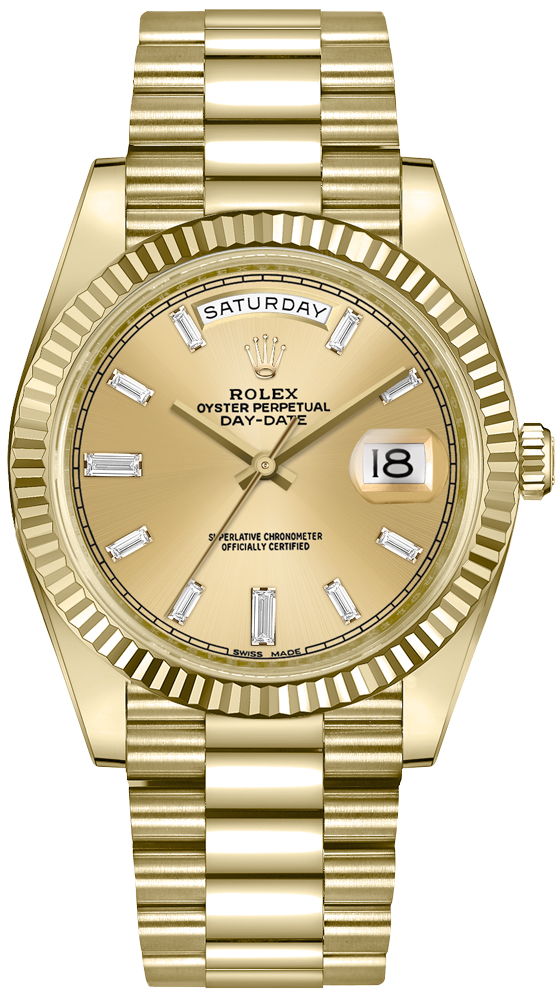 Rolex Day-Date Self winding Automatic Chronometer Champagne Mens Watch 228238-0005 