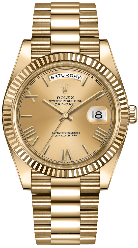 Rolex Day-Date Self winding Automatic Champagne Mens Watch 228238-0006 