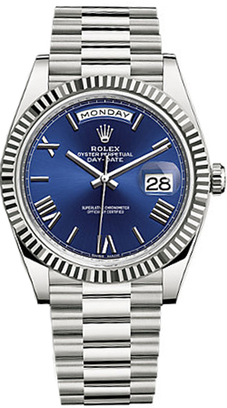 Rolex Day-Date Self winding Automatic Blue Watch 228239-0007 