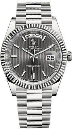 Rolex Day-Date Self winding Automatic Grey Mens Watch 228239-0002 