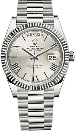 Rolex Day-Date Self winding Automatic Silver Mens Watch 228239-0006 