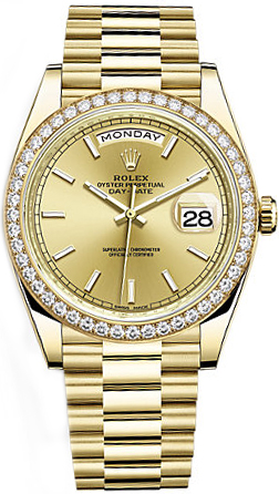 Rolex Day-Date Self winding Automatic Chronometer Champagne Mens Watch 228348RBR-0008 