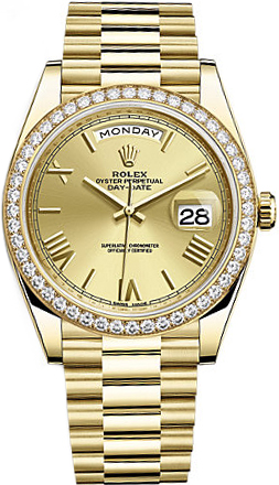 Rolex Day-Date Self winding Automatic Chronometer Champagne Mens Watch 228348RBR-0003 