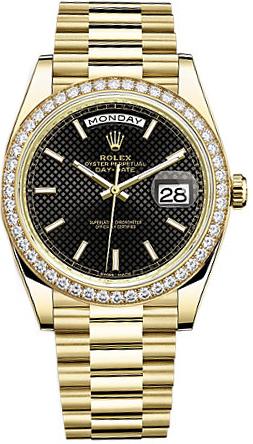Rolex Day-Date Self winding Automatic Chronometer Black Mens Watch 228348RBR-0004 