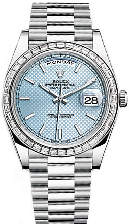 Rolex Day-Date Self winding Automatic Chronometer Blue Mens Watch 228396TBR-0001 