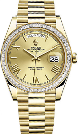Rolex Day-Date Self winding Automatic Chronometer Champagne Mens Watch 228398TBR-0003 