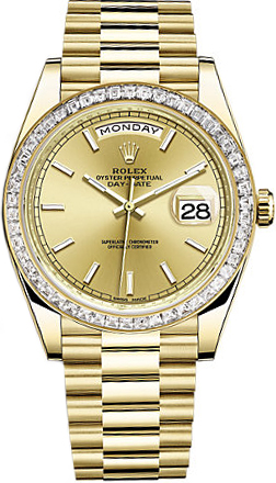 Rolex Day-Date Self winding Automatic Chronometer Champagne Mens Watch 228398TBR-0007 