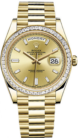 Rolex Day-Date Self winding Automatic Chronometer Champagne Mens Watch 228398TBR-0002 