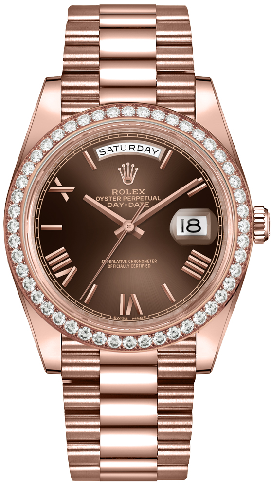 Rolex Day-Date Self winding Automatic Brown Mens Watch 228345RBR-0009 