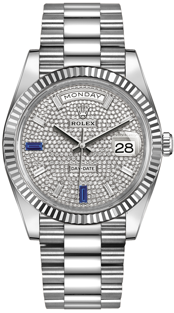 Rolex Day-Date Self winding Automatic Diamonds Mens Watch 228239-0049 