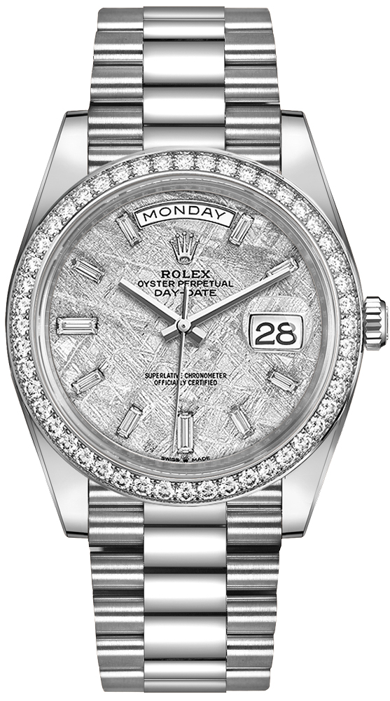 Rolex Day-Date Self winding Automatic Grey Mens Watch 228349RBR-0040 
