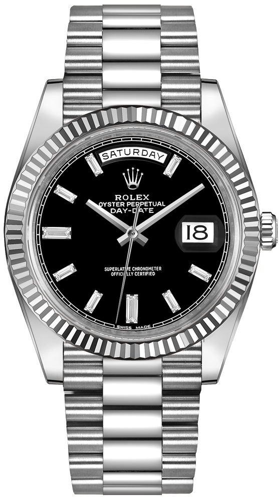 Rolex Day-Date Self winding Automatic Black Mens Watch 228239-0005 