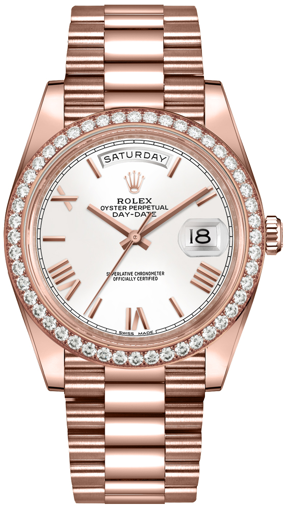 Rolex Day-Date Self winding Automatic White Mens Watch 228345RBR-0012 