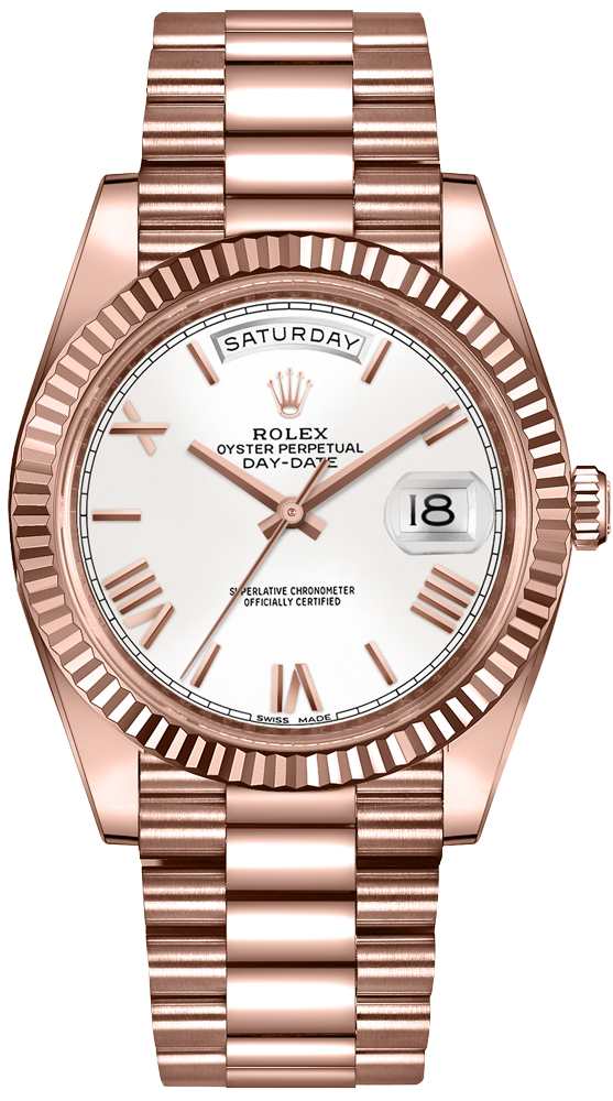 Rolex Day-Date Self winding Automatic White Mens Watch 228235-0032 