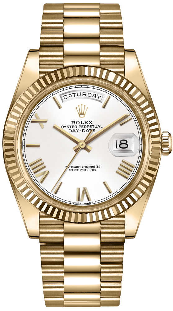 Rolex Day-Date Self winding Automatic White Mens Watch 228238-0042 