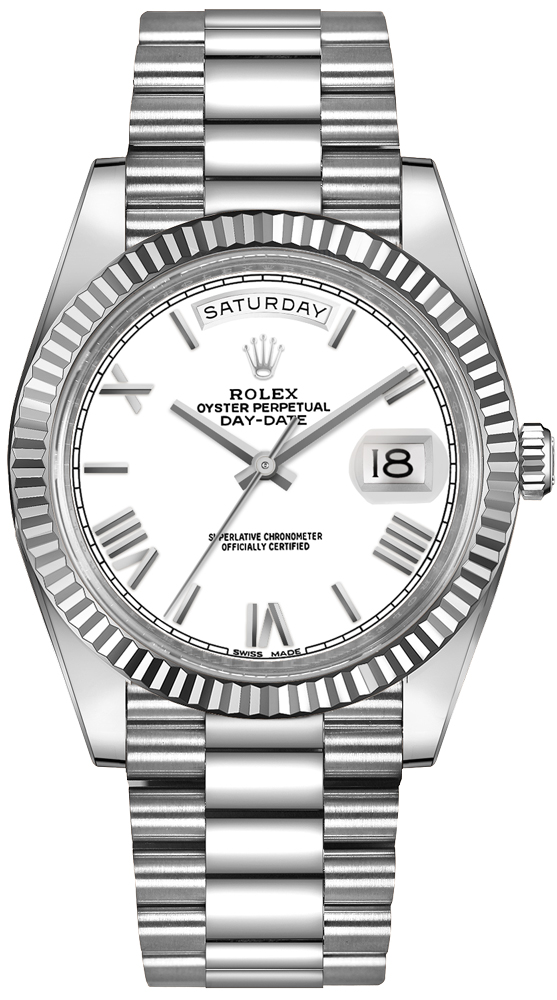 Rolex Day-Date Self winding Automatic White Mens Watch 228239-0046 