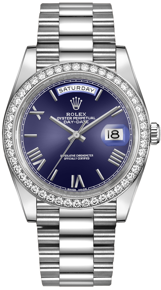 Rolex Day-Date Self winding Automatic Blue Mens Watch 228349RBR-0005 