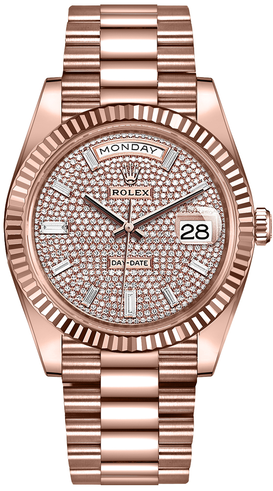 Rolex Day-Date Self winding Automatic Diamonds Mens Watch 228235-0036 