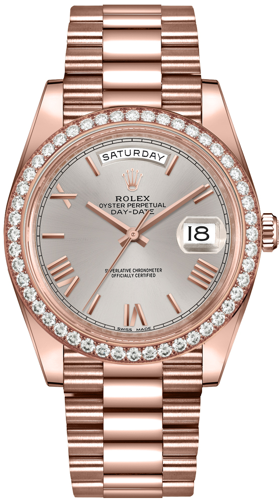 Rolex Day-Date Self winding Automatic Sundust Mens Watch 228345RBR-0008 