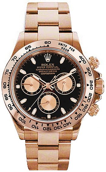 Rolex Cosmograph Daytona Self winding Automatic Black Mens Watch 116505-0008 
