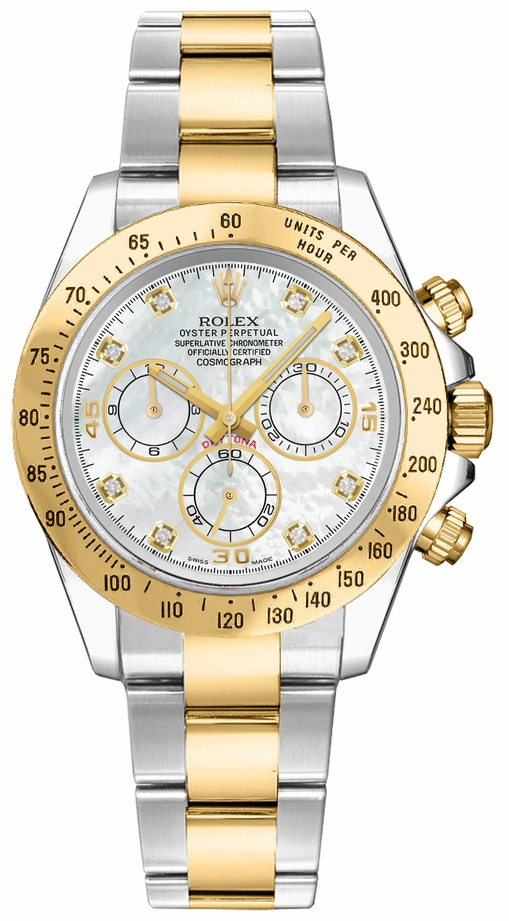 Rolex Cosmograph Daytona Self winding Automatic Pearl White Mens Watch 116523-MOP 