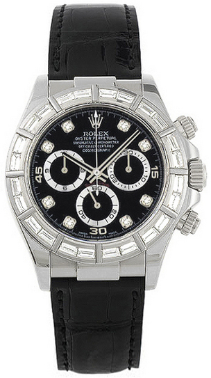 Rolex Cosmograph Daytona Self winding Automatic Black Mens Watch 116589-BLK-DIA 