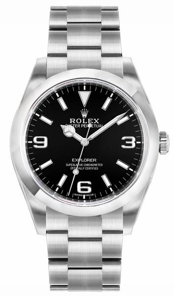 Rolex Explorer Self winding Automatic Black Mens Watch 214270-0003-S 