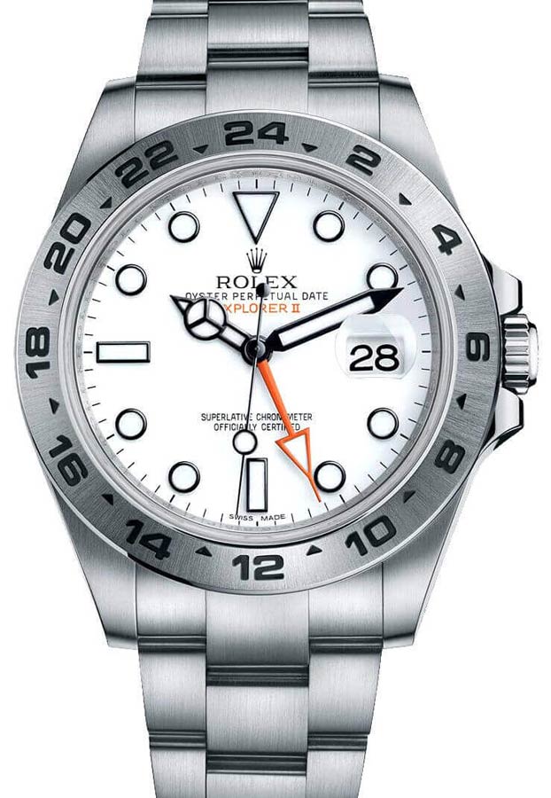 Rolex Explorer Self winding Automatic White Mens Watch 216570-0001 