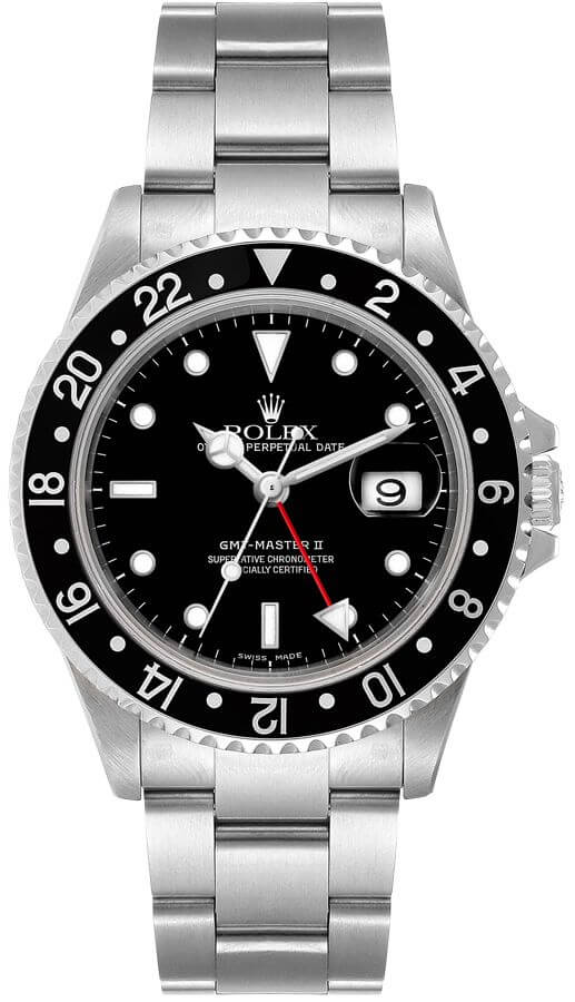 Rolex GMT-Master II Self winding Automatic Black Mens Watch 16710 