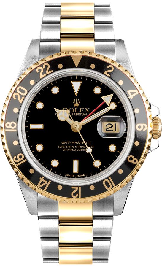 Rolex GMT-Master II Self winding Automatic Black Mens Watch 16713LN 