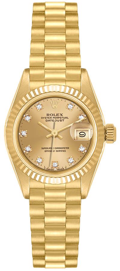 Rolex Lady-Datejust Self winding Automatic Champagne Ladies Watch 69178-CHPDP 