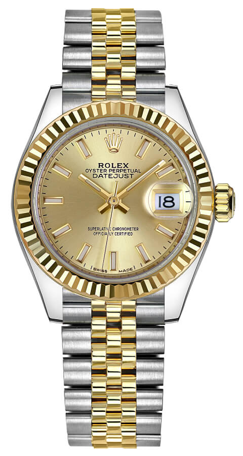Rolex Lady-Datejust Self winding Automatic Champagne Ladies Watch 279173-0001 