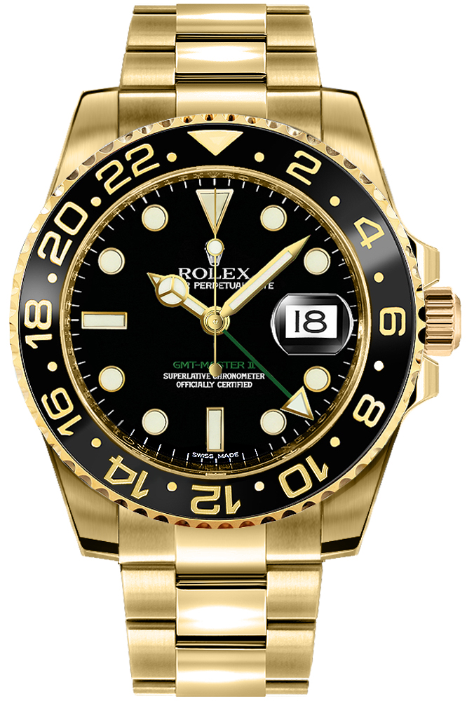 Rolex GMT-Master II Self winding Automatic Black Mens Watch 116718LN-0001 