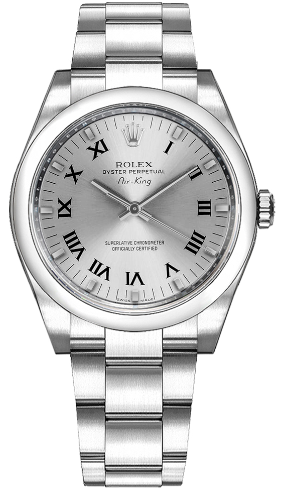 Rolex Oyster Perpetual Self winding Automatic Silver Ladies Watch 114200-SLVRSO 