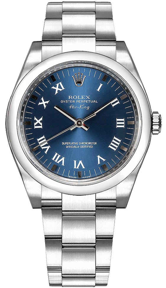 Rolex Oyster Perpetual Self winding Automatic Blue Ladies Watch 114200-BLURSO 