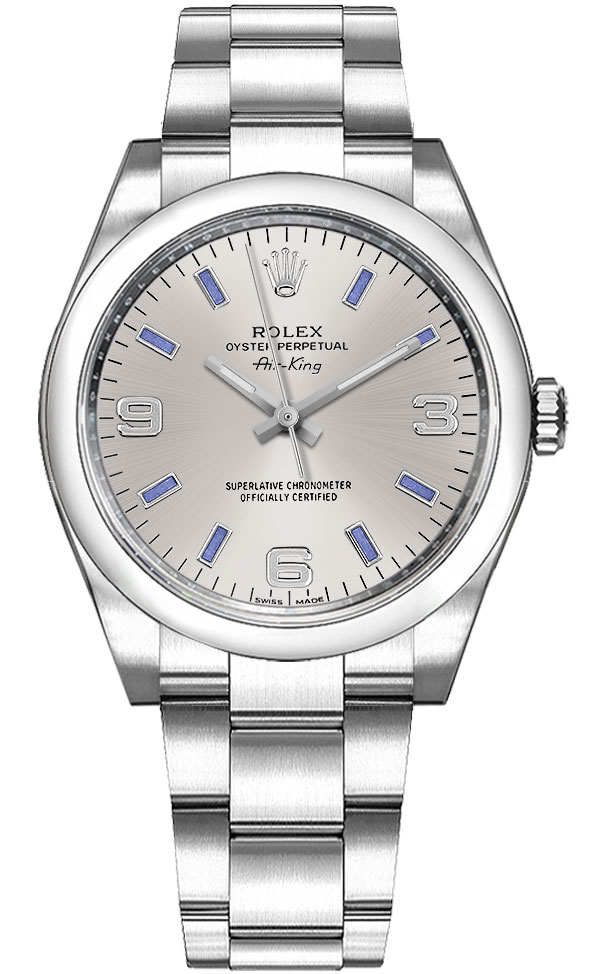 Rolex Oyster Perpetual Self winding Automatic Silver Ladies Watch 114200-SLVABSO 
