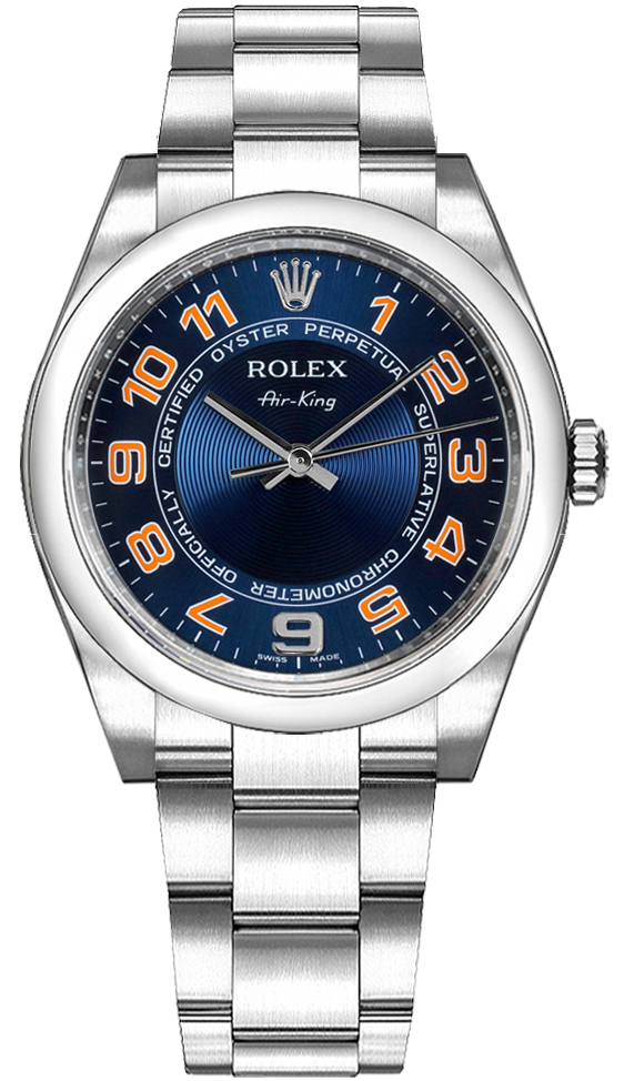 Rolex Oyster Perpetual Self winding Automatic Blue Ladies Watch 114200-BLUOACO 