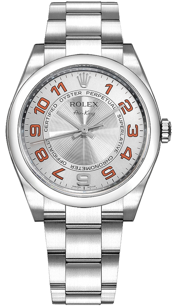 Rolex Oyster Perpetual Self winding Automatic Silver Unisex Watch 114200-SLVAOO 