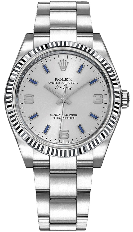 Rolex Oyster Perpetual Self winding Automatic Silver Ladies Watch 114234-SLVBASO 