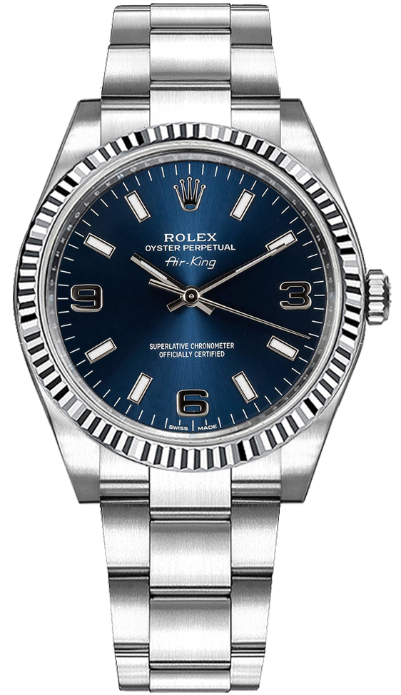 Rolex Oyster Perpetual Self winding Automatic Blue Ladies Watch 114234-BLUASO 
