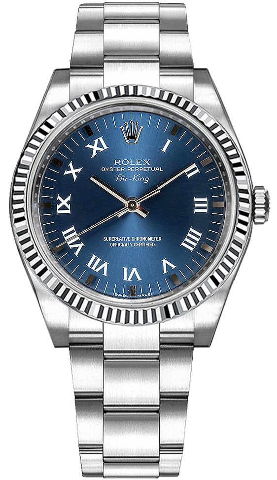 Rolex Oyster Perpetual Self winding Automatic Blue Ladies Watch 114234-BLURSO 