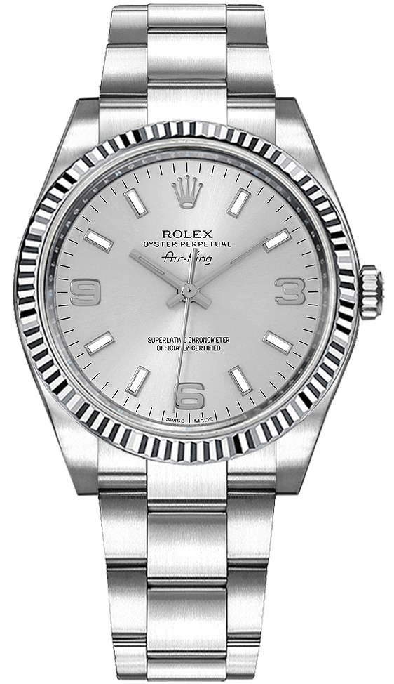 Rolex Oyster Perpetual Self winding Automatic Silver Ladies Watch 114234-SLVSAO 
