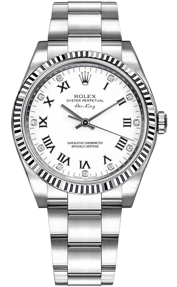Rolex Oyster Perpetual Self winding Automatic White Ladies Watch 114234-WHTDRO 