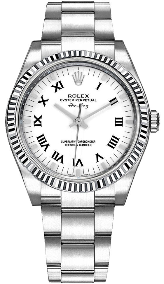 Rolex Oyster Perpetual Self winding Automatic White Ladies Watch 114234-WHTRSO 