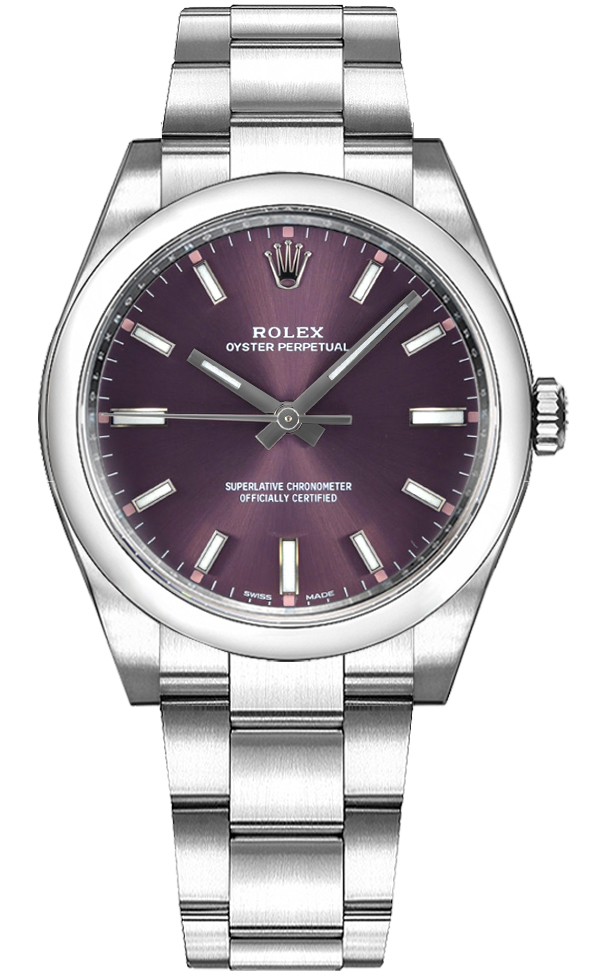 Rolex Oyster Perpetual Self winding Automatic Red Ladies Watch 114200-0020 